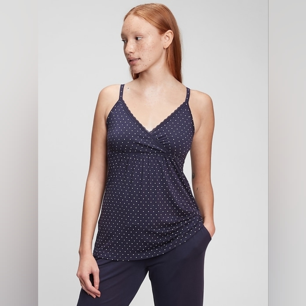 Old Navy | Soft Modal Navy Heart Print Sleep Top